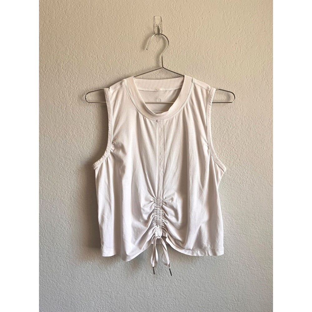 Lululemon Cinch Me Up Front Tank in White Size US 6
